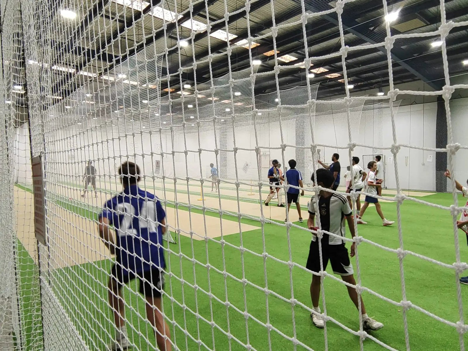 Cricket nets and international tour experiences