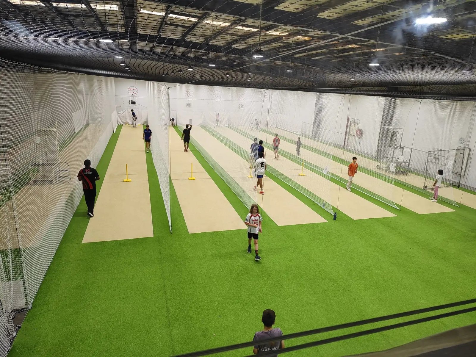 Indoor cricket lanes at Topline Cricket